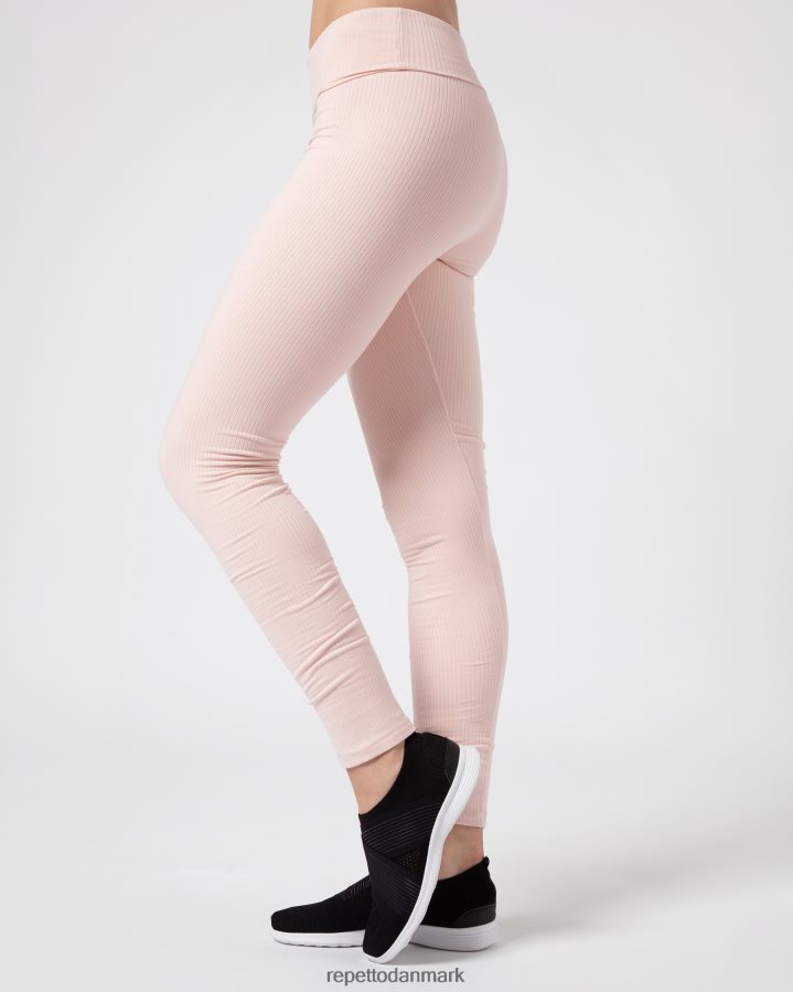 Repetto ribbede leggings Kvinder kronblad pink tøj FH8P2B303